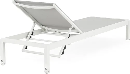 Vista 9 de Christopher Knight Home Berton - Juego de 2 sillones de malla para exteriores, con marco de aluminio ajustable para patio, sofá individual junto a