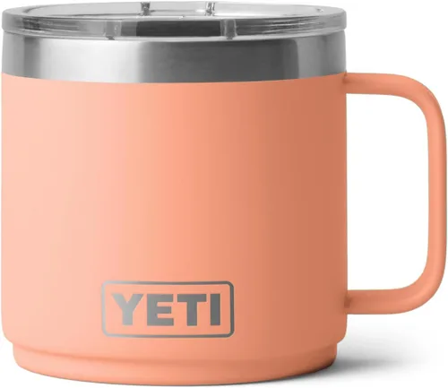 Vista 17 de YETI Rambler - Taza apilable de 14 onzas, aislada al vacío, de acero inoxidable con tapa MagSlider Stackable Violeta ultramar