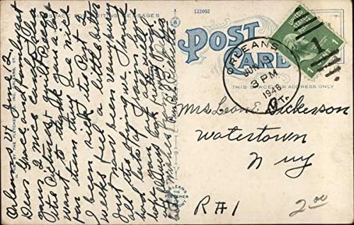 Vista 2 de Post Office and Court House Newport, Vermont VT Original Antique Postcard 1946