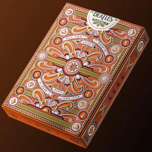 Vista 5 de theory11 Las cartas de juego premium de los Beatles - Baraja naranja oficialmente licenciada para coleccionistas