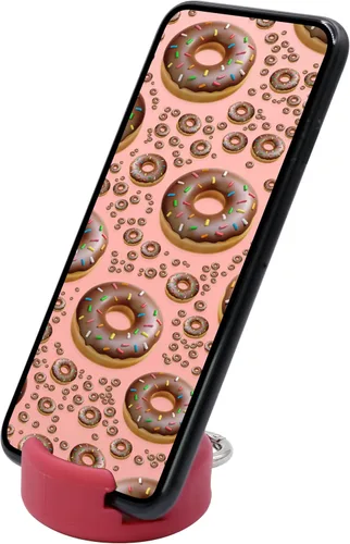Vista 12 de GoDonut Mini llavero portátil para teléfono celular, accesorio de escritorio perfecto para viajes, oficina y mesita de noche, compatible con iPad