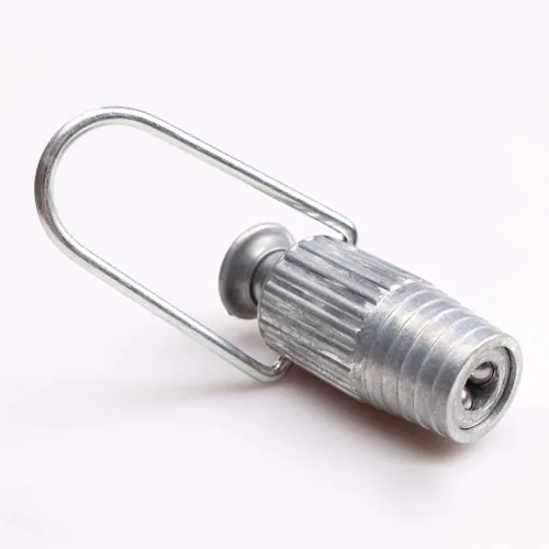 Vista 2 de Cabilock Tensor de cuerda de metal con resorte y rodamiento de bolas para polea de tensión ajustable y líneas fijas, herramienta de lavandería