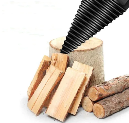 Vista 6 de Broca de madera pesada, divisor de leña en U, rosca antideslizante, tornillo en U, tornillo de división de cono, destornillador de cono de madera