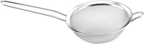 Vista 6 de YBM HOME Colador de malla fina de acero inoxidable con mango para enjuagar granos, frijoles y frutas de arroz, 2.5 pulgadas