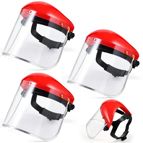 Vista 12 de Copkim Paquete de 3 Protectores Faciales Super Seguros para Rectificado. Protector Facial Transparente para Rectificado y Corte. Resistente a