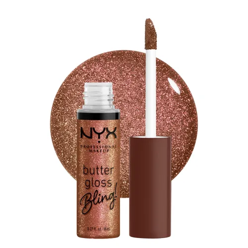Vista 48 de NYX MAQUILLAJE PROFESIONAL Brillo de mantequilla, brillo de labios no pegajoso, - Eclair (rosa)