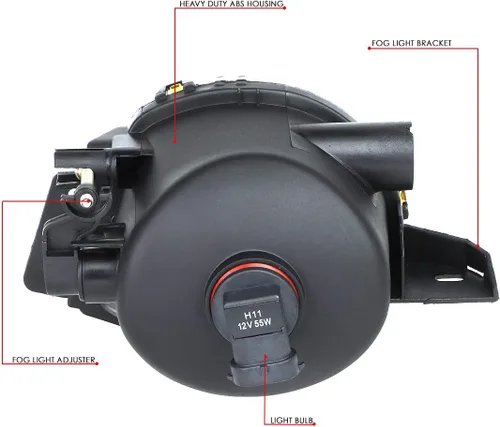 Vista 6 de DNA MOTORING FL-ZTL-112-AM - Luz antiniebla para el lado del conductor y del pasajero, mejora la visibilidad