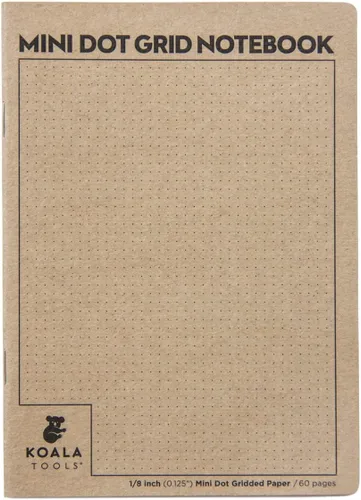 Vista 27 de KOALA TOOLS Mini cuaderno de papel cuadriculado 5" x 7", 60 pp. - Juego de cuadernos de campo cuadriculado, cuadrícula y gráficos - Para uso