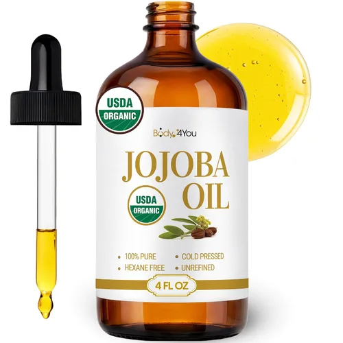 Vista 10 de BodyJ4You Aceite de Jojoba Orgánico para la Piel - Orgánico USDA 100% Puro Natural - Gua Sha Facial Dermaplaning para la Cara y el Cuero Cabelludo