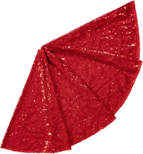Vista 17 de ShinyBeauty Falda de árbol de Navidad rosa claro de 24 pulgadas, falda de lentejuelas para lápices/mini árboles, cubierta navideña para Año Nuevo
