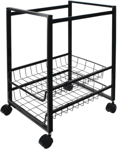 Vista 4 de AVT34075 - Carro de archivos móvil Advantus con cestas deslizantes