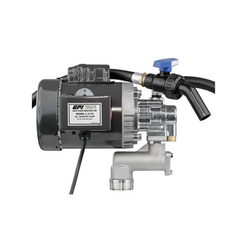 Vista 11 de GPI - Bomba de transferencia de aceite de servicio pesado L5132 para fluidos de alta viscosidad, 32 QPM/8 GPM, 115/230 voltios CA (142100-02)