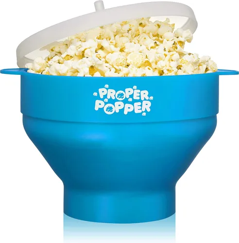Vista 15 de The Original Proper Popper - Palomitas de maíz para microondas, máquina de palomitas de maíz, tazón plegable sin BPA y apto para lavavajillas