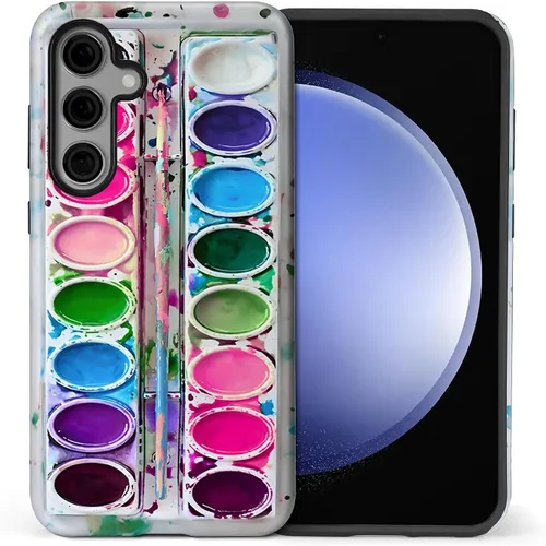 Vista 163 de Funda para Samsung Galaxy S23, Funda Híbrida Resistente 2 en 1 de Cuerpo Completo Resistente a Golpes con Protección Brillante para Samsung Galaxy