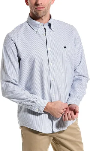 Vista 26 de Brooks Brothers Camisa Deportiva de Manga Larga sin Planchar con Botón para Hombre CORAL ROJO