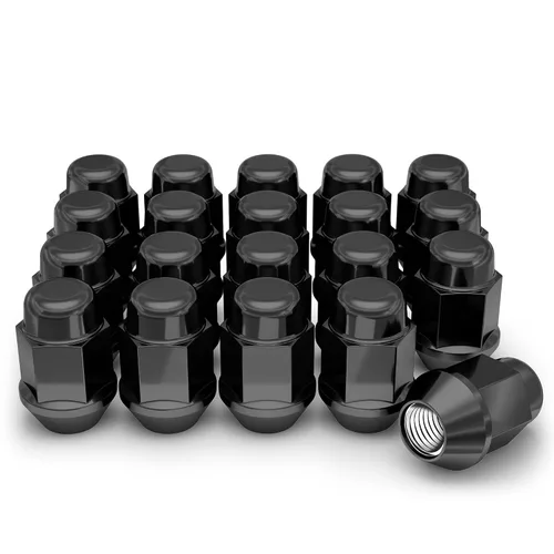 Vista 8 de White Knight 1/2"-20 Tuercas de llanta de bellota de pieza sólida (SIN tapa) para ruedas selectas del mercado de repuestos y de fábrica, fáciles