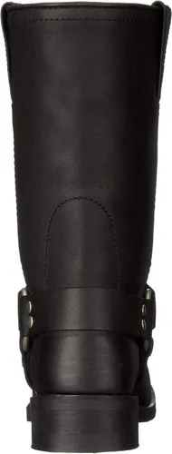 Vista 3 de Ad Tec RIDETECS - Botas de motocicleta de cuero aceitado resistente de 13 pulgadas, color negro, impermeables, puntera suave y tacón para hombre