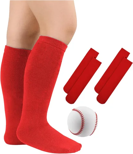 Vista 54 de Century Star Calcetines de fútbol de algodón para niños y jóvenes, calcetines de tubo suave, hasta la rodilla, calcetines deportivos largos