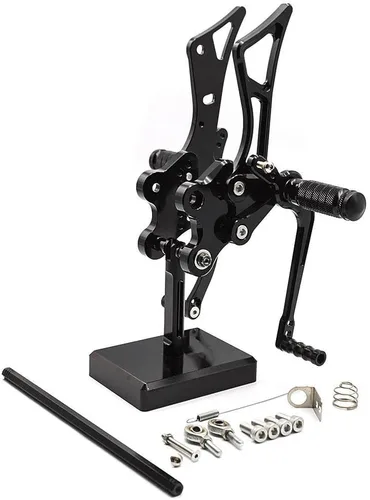 Vista 4 de Motorbike Foot Rests For FZ1 For FZ8 For FZ For 1 For FZ For 8 2001-2005 Motorcycle Rearset Footrest Footpeg Footrest Pedals(Black)