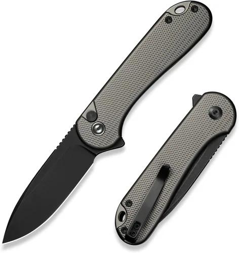 Vista 12 de CIVIVI Elementum II - Navaja de bolsillo plegable, hoja de acero Nitro-V de 2.96 pulgadas, mango G10, cuchillo utilitario con clip de bolsillo Negro