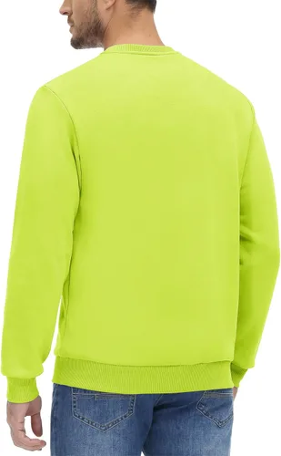 Vista 116 de MAGCOMSEN Sudadera de cuello redondo para hombre de manga larga casual cálida de forro polar