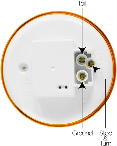 Vista 3 de Pro LED ST40A - Luz estroboscópica redonda de 4 pulgadas, 24 luces LED ámbar, sustituye a los productos de los compradores SL40AR - 12-24 voltios CC