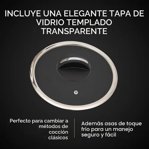 Vista 4 de Universal Olla a presión Silver Express de 6.3 cuartos de galón + tapa de vidrio extra (15 PSI/100 kPa) con sistema de apertura fácil, olla a