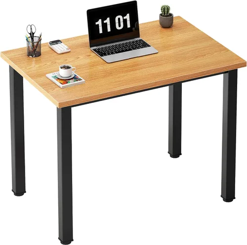 Vista 8 de Need Escritorio pequeño para computadora, mesa de escritura resistente de 31.5 pulgadas, estrecho, negro
