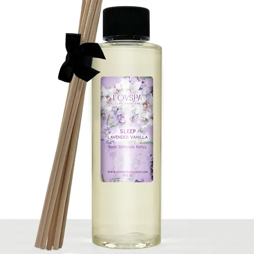 Vista 29 de Amber Romance - Recambio de aceite difusor de varillas con varillas de junco, ámbar cálido, sándalo y notas florales, aceites esenciales de lirio