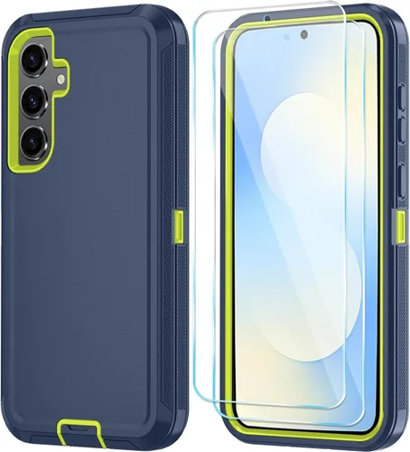 Vista 12 de ONOLA Funda para teléfono Samsung Galaxy S24 FE con protector de pantalla HD, funda para teléfono de servicio pesado resistente a golpes y caídas
