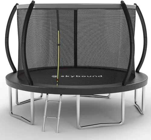 Vista 8 de SkyBound Trampolín con red de seguridad – Trampolín grande de 10 pies, 12 pies, 14 pies, para patio trasero, al aire libre, aprobado por ASTM