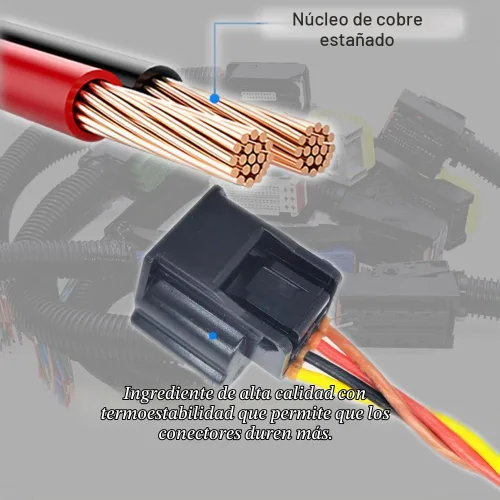 Vista 2 de Sensor de flujo de aire masivo Conector Conector de Coleta Arnés 22680-3VA0A AFH60M-47 Reemplazo para Nissan Infinity