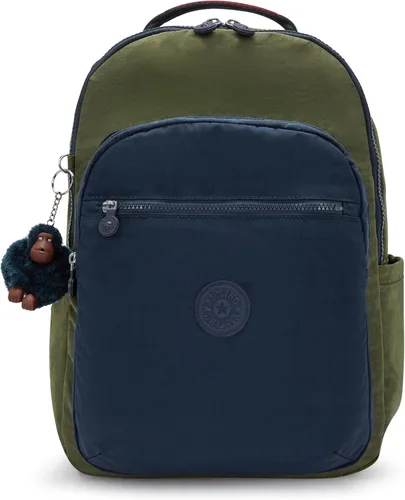 Vista 91 de Mochila Kipling Seoul extra grande para laptop de 17", Grande True Blue Tonal 2