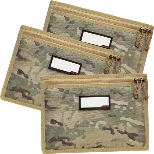 Vista 8 de Paquete de 3 fundas para pistola, funda suave para pistola táctica, bolsa de almacenamiento para caza, campo de tiro, deportes, 4 parches