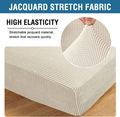 Vista 106 de H.VERSAILTEX Fundas de Cojín de Asiento Individuales Super Elásticas Fundas de Sofá Fundas de Cojín de Sofá Fundas Deslizables Juegos Tela de Sarga