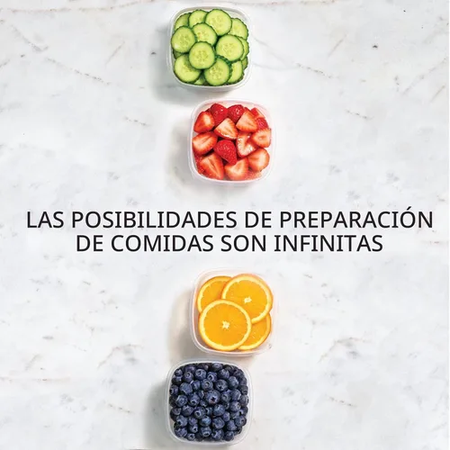 Vista 7 de Fit & Fresh Stak Paks - Juego de recipientes de 1 taza para niños, color verde