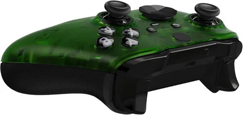 Vista 9 de eXtremeRate Cubierta frontal de repuesto verde transparente para Xbox One Elite Controller Series 2 (modelo 1797), carcasa frontal personalizada