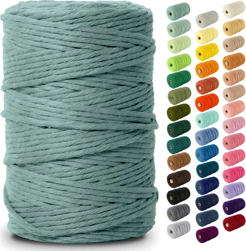 Vista 128 de Nook Theory Hilo de macramé de 3mm 109 yardas - Cuerda de macramé suave de 4mm, 5mm perfecta para nudos - Suministros de macramé para colgadores