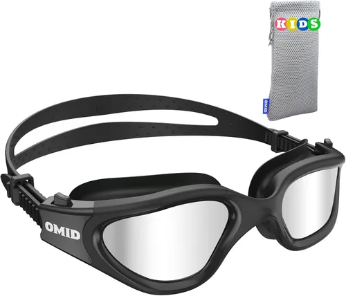Vista 11 de OMID Kids Swim Goggles, P2mini Polarized Swimming Goggles Comfortable for Age 6-14