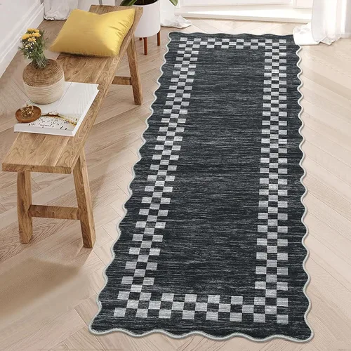 Vista 22 de GarveeHome Alfombra lavable de 5 x 7 pies para sala de estar, alfombra Beige festoneado