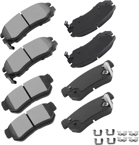 Vista 13 de cciyu - Juego de pastillas de freno de cerámica profesionales delanteras - Para Geo Prizm (1993-1997), Toyota Camry (1992-2001), Celica (1994-1997)