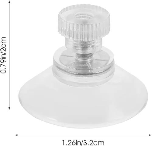 Vista 2 de Zerodeko Ganchos de succión de plástico resistentes, 10 ventosas de vidrio con tornillos, ganchos multiusos de PVC para cocina, baño, decoración