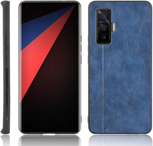 Vista 27 de Funda para Vivo iQOO Z1x 5G, funda para Vivo iQOO Z1x 5G Funda de piel sintética con funda 3 en 1, color azul