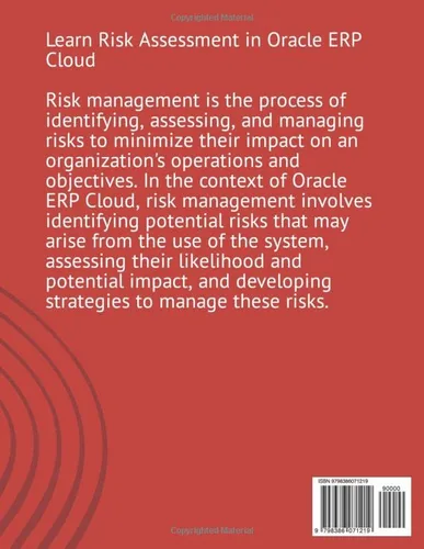 Vista 2 de Learn Risk Assessment in Oracle ERP Cloud