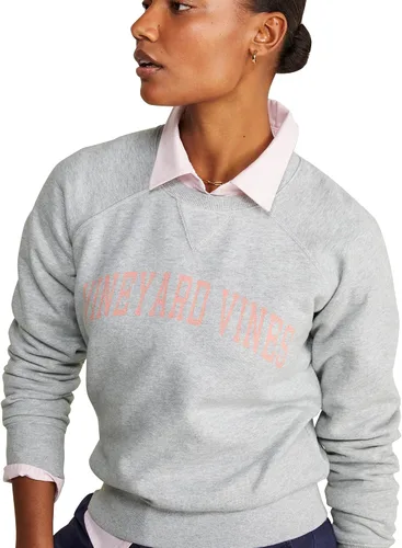 Vista 8 de Vineyard Vines, Mujeres, Sudadera Gráfica de Cuello Redondo de Franela Palm Beach
