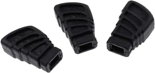 Vista 7 de 3 pies de goma de repuesto para soportes de platillos de hardware de tambor con soporte único, negro, grande