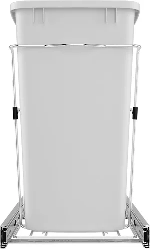 Vista 8 de Rev-A-Shelf Bote de basura extraíble para armarios de cocina, contenedor de reciclaje de basura de 35 cuartos de galón con toboganes de extensión