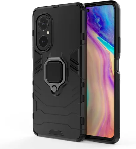 Vista 2 de Funda para Honor 50 SE, soporte magnético para coche para Huawei Nova 9 SE JLN-LX1 JLN-A00 Case Negro