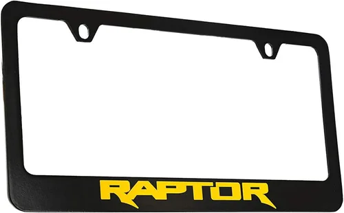 Vista 6 de Marco de Placa de Licencia de Metal Negro Ford Raptor