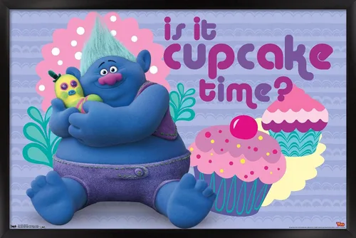Vista 15 de Trends International DreamWorks Trolls - Cupcakes Wall Poster, 14.725" x 22.375", Barnwood Framed Version
